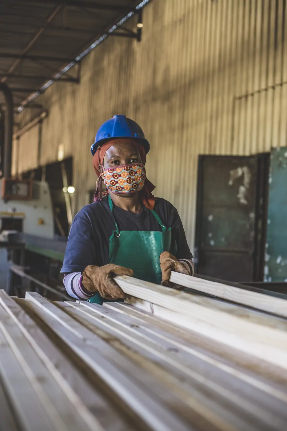 Women in Forestry - SAFCOL sawmill worker